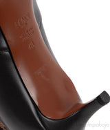 FF Brown Monogram Zucca Logo Print Kitten Boots