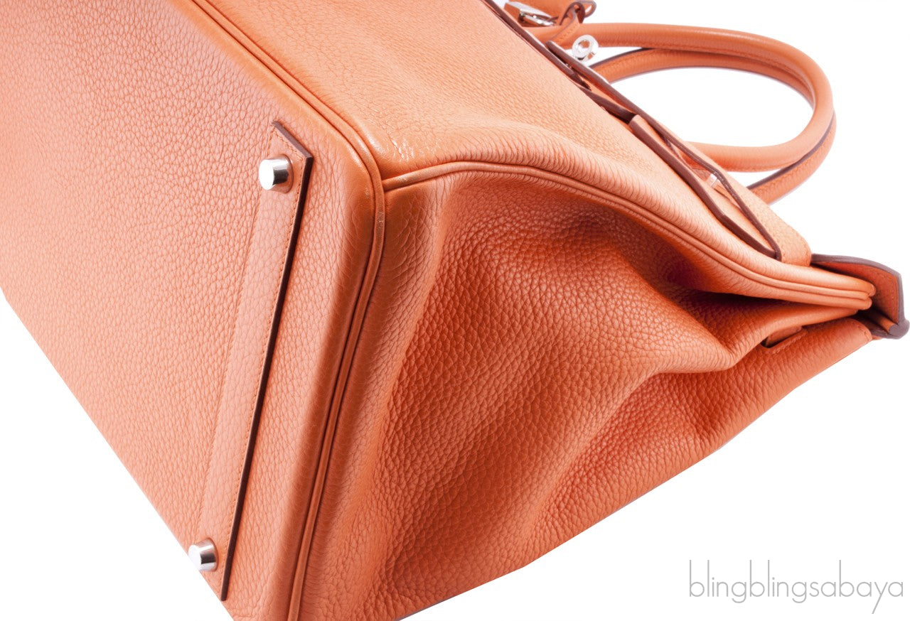 Birkin 40 Orange Taurillon Clem