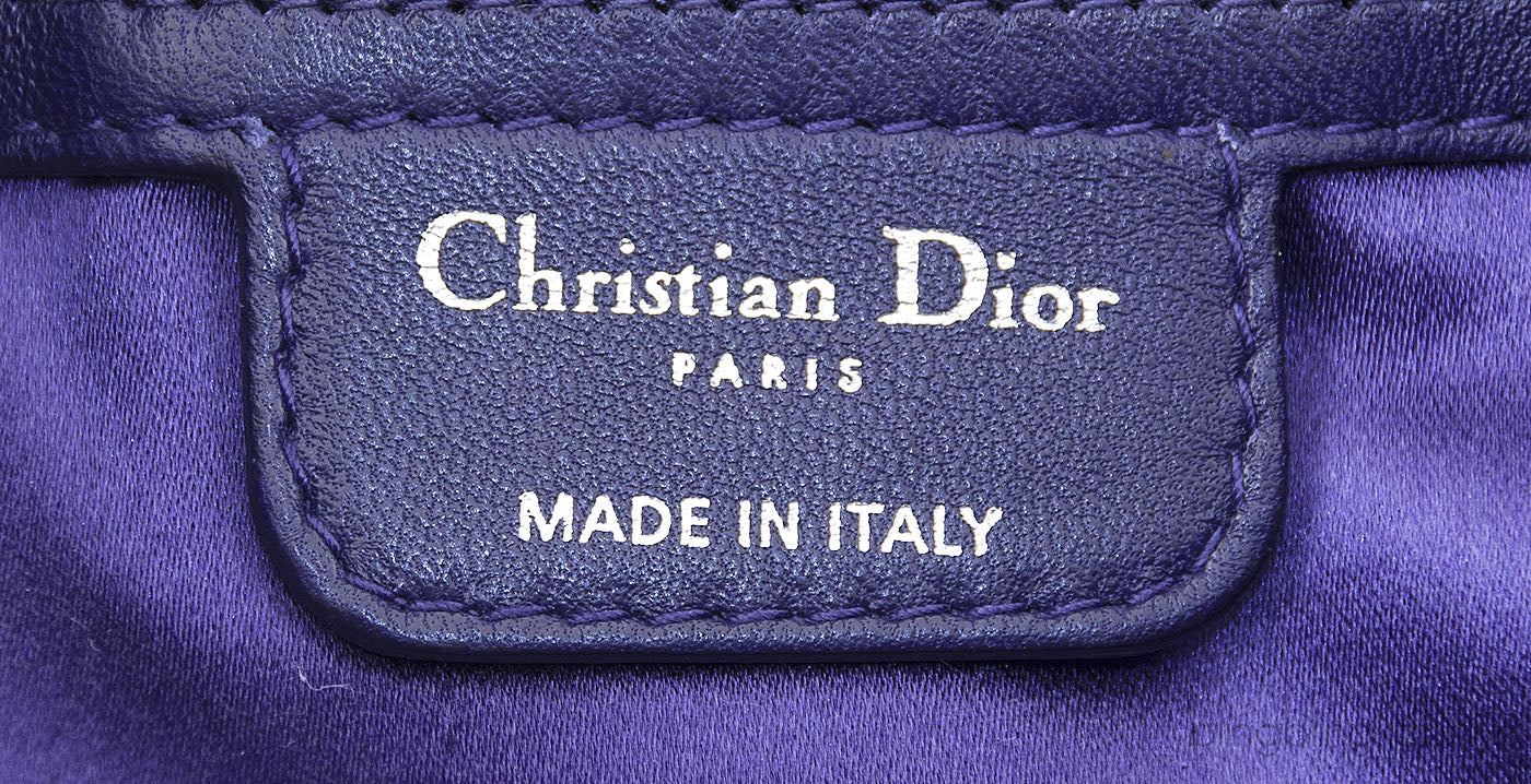 Blue Violet Satin Clutch