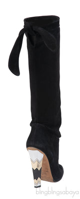 Jimmy Choo Black Suede Knee-high Boots
