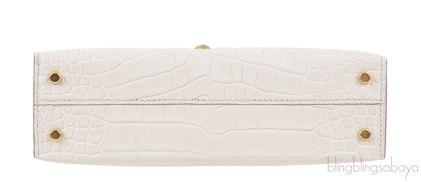 Kelly 20 Alligator Matte Beton GHW