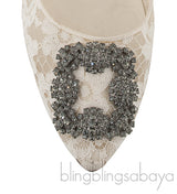 Floral Lace Ivory Hangisi Pump