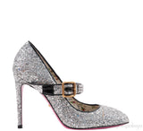 Sylvie Silver Crystal Glitter Heels