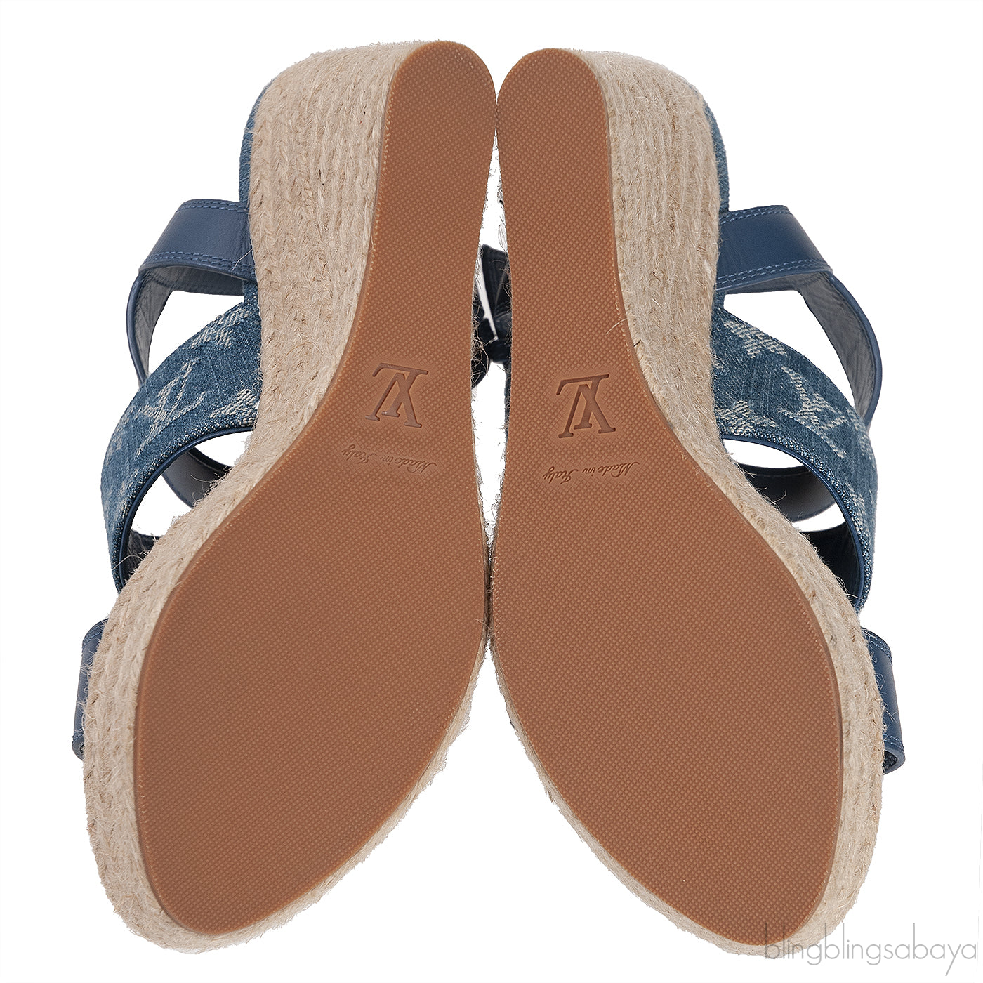 Blue Starboard Wedge Sandal