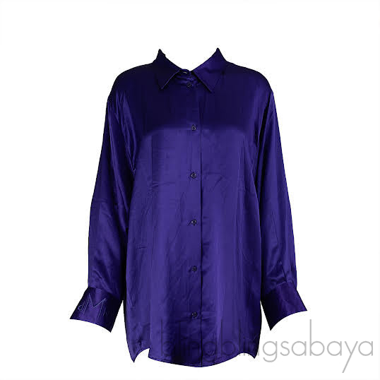dMn Chloe Purple Oversized Shirt