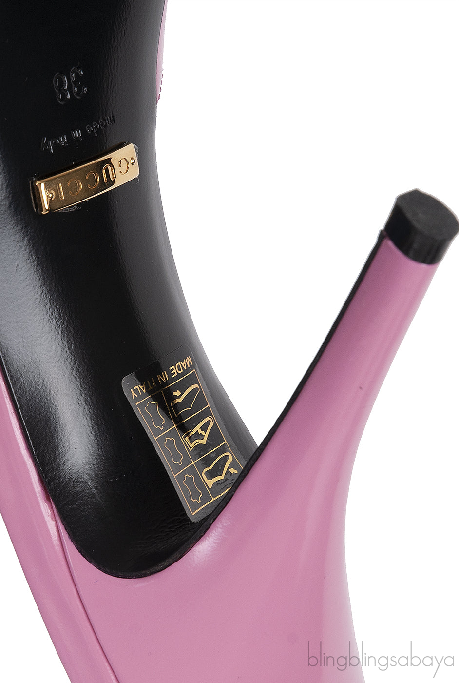 Gucci Patent Pink Scarlet Leather Sandals