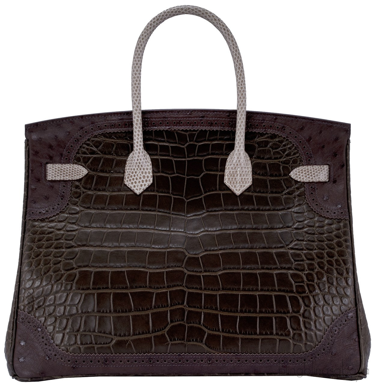 Birkin Ghillies Croc Lizard Ostrich