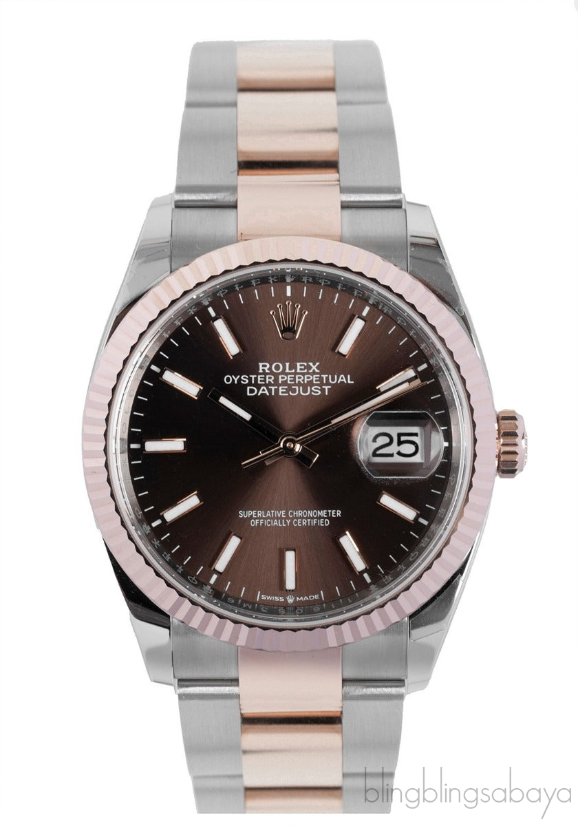 Datejust 36 Oyster Perpetual Rolesor Everose Automatic Watch