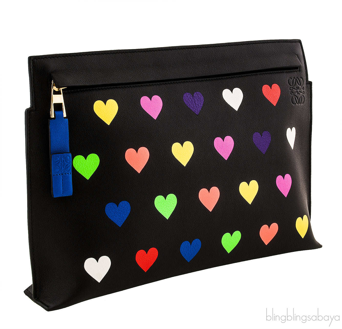 Hearts T Pouch Clutch