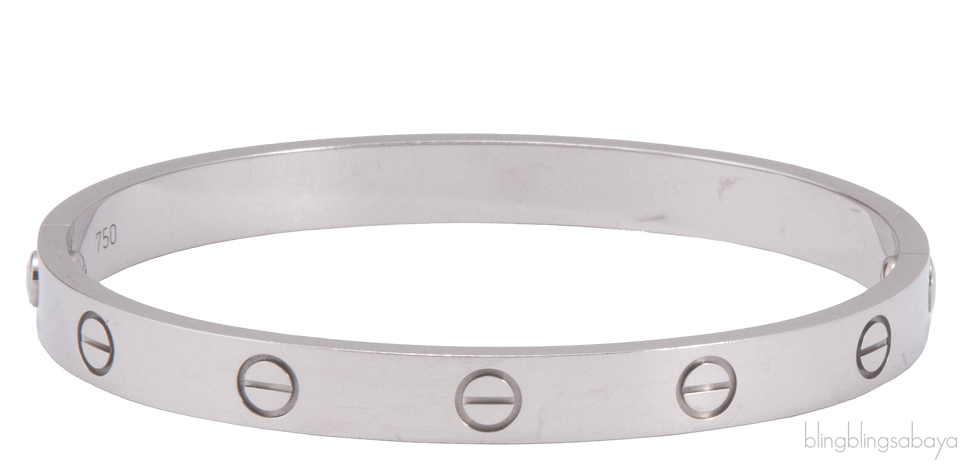 White Gold LOVE Bracelet