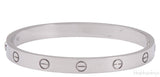 White Gold LOVE Bracelet