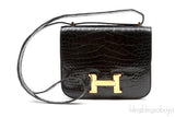 Constance Vintage Black Croco