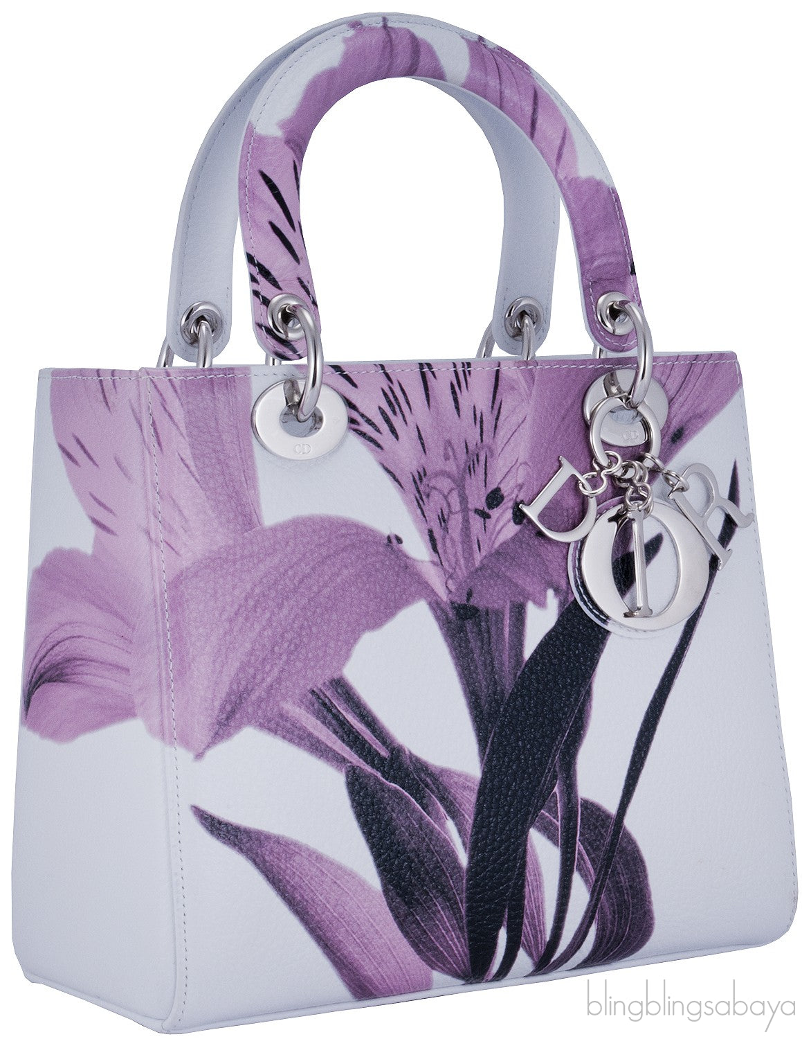 Lady Dior White Floral Print