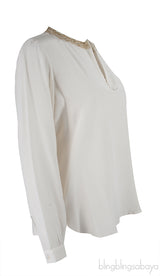 Bead Sequin Embellished Shirt