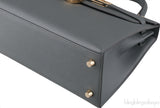 Kelly 25 Blue Orage Epsom Sellier GHW