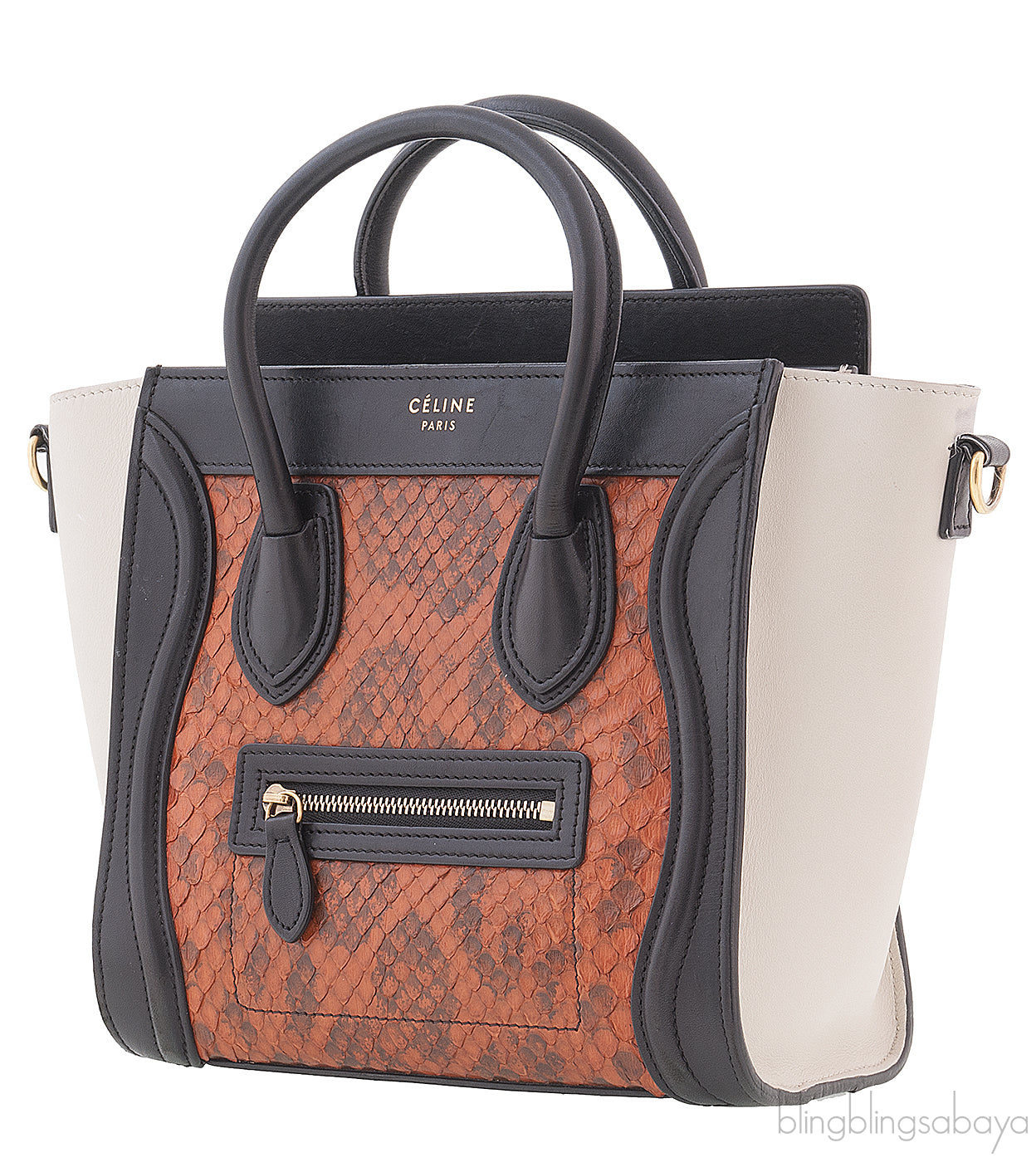 Tricolor Python Nano Luggage