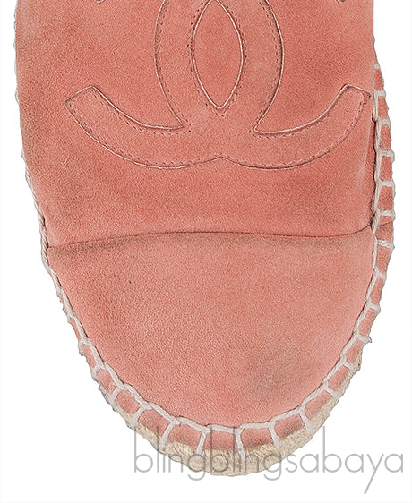 Coral Suede CC Cap Toe Espadrille