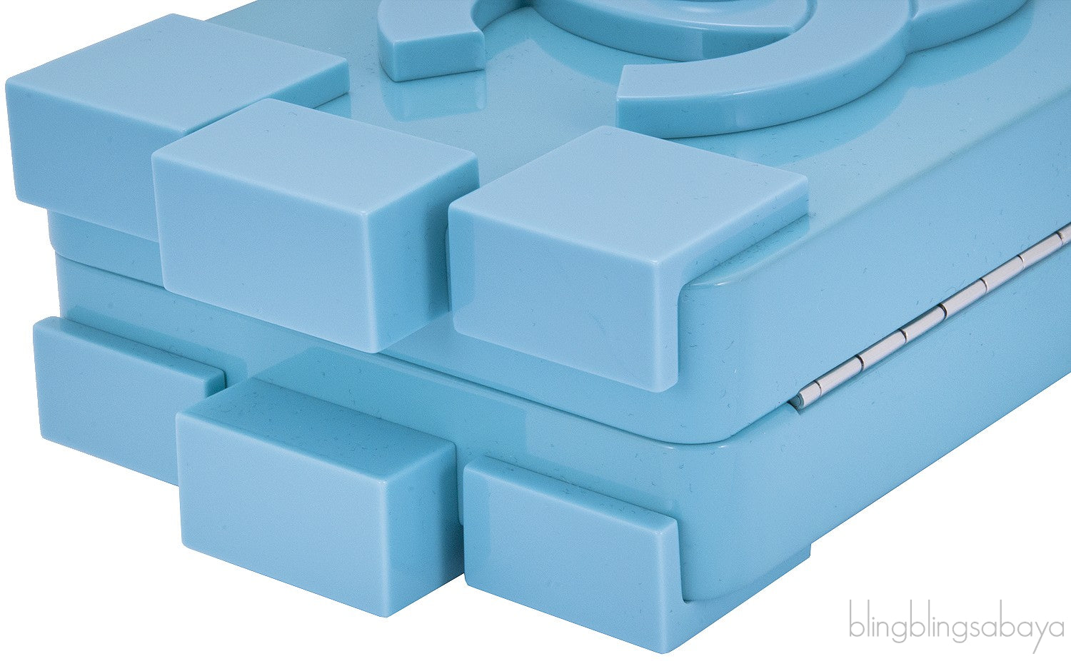 Powder Blue Lego Clutch Bag
