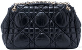 Black Quilted Leather Shoulder Bag