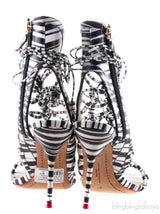 Lacey Striped Heels
