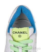 White Neon Multicolor Sneakers