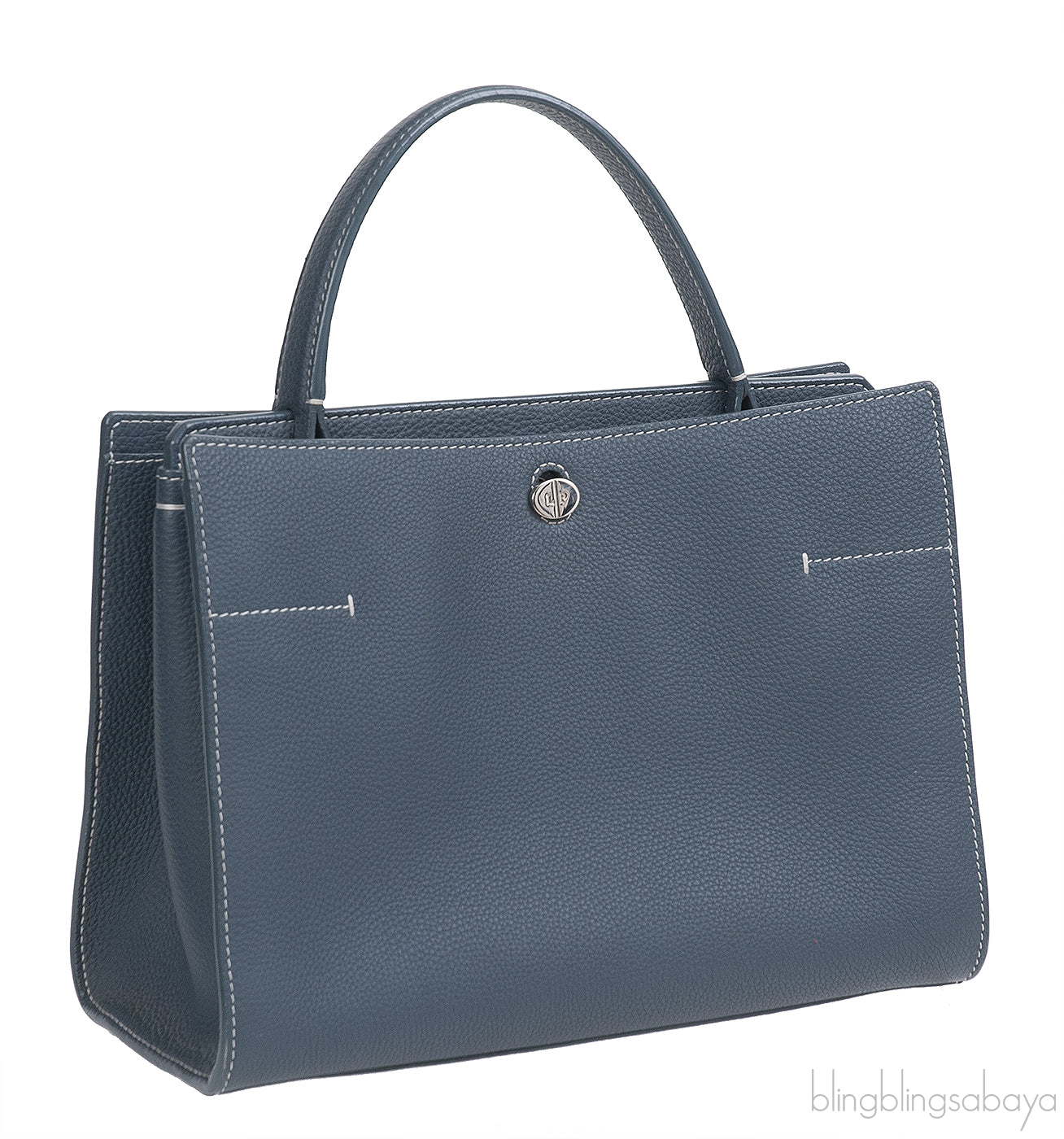 Loro Piana Forest Green Leather Handbag