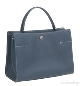 Loro Piana Forest Green Leather Handbag