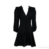 Zimmerman Black Sailor Mini Dress
