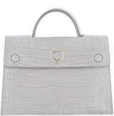 Diorever Grey Crocodile Medium Bag