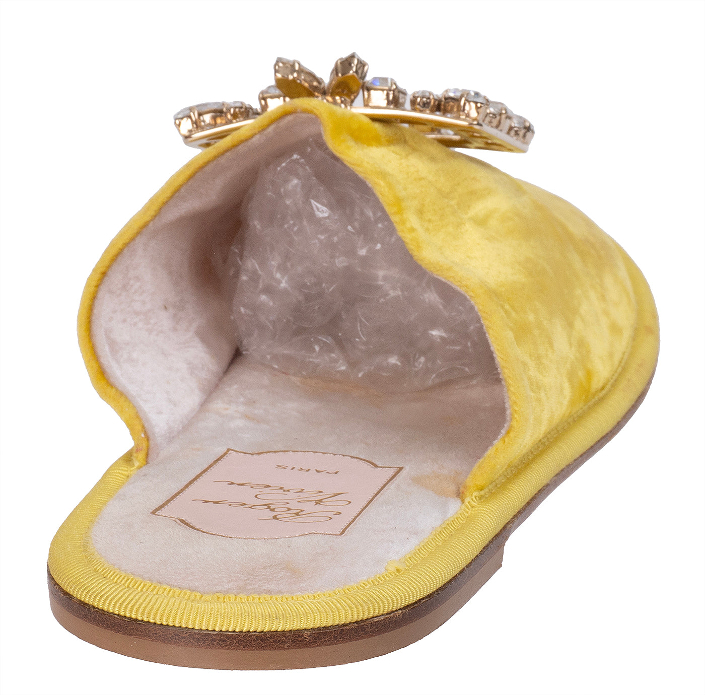 Roger Vivier Hotel Vivier Strass Velvet Slippers