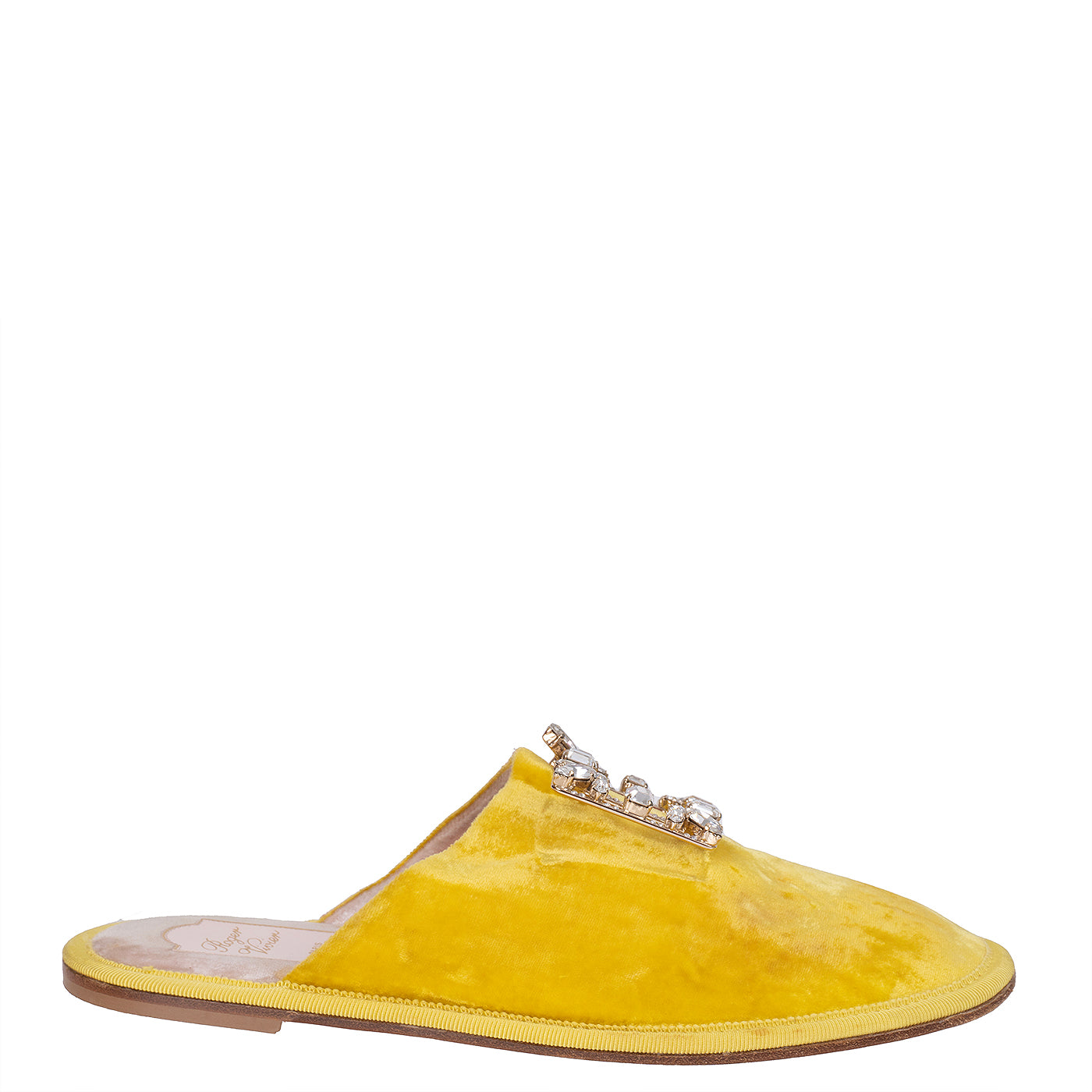 Roger Vivier Hotel Vivier Strass Velvet Slippers