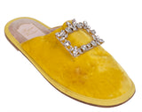 Roger Vivier Hotel Vivier Strass Velvet Slippers