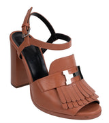Hermes Alesia H Logo Sandals 37