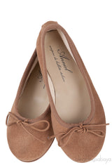 Brown Kids Ballet Flats
