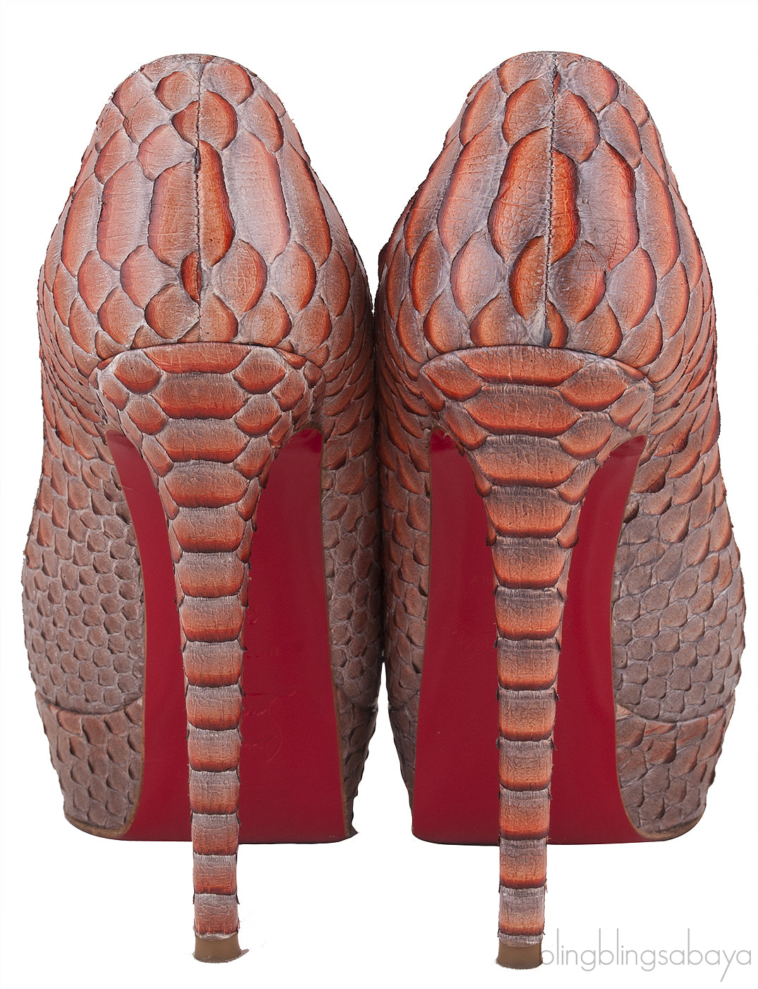 Bi-color Python Heels