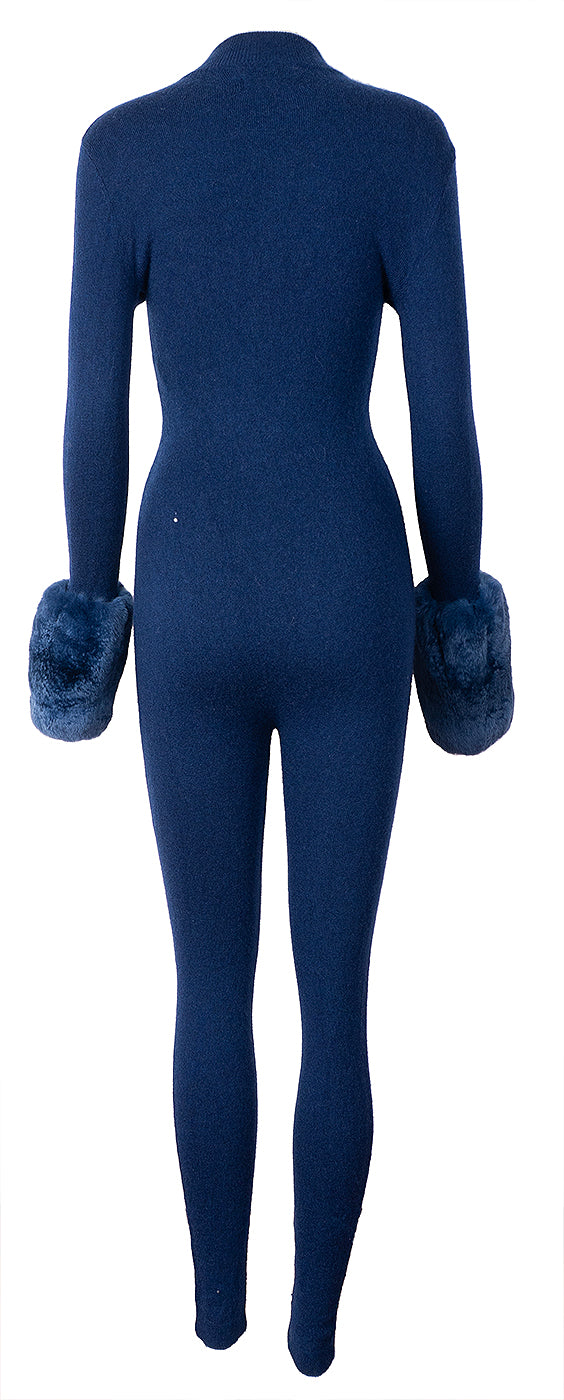 Izaak Azanei Blue Second Skin Base Layer Jumpsuit S