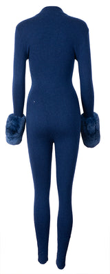 Izaak Azanei Blue Second Skin Base Layer Jumpsuit S