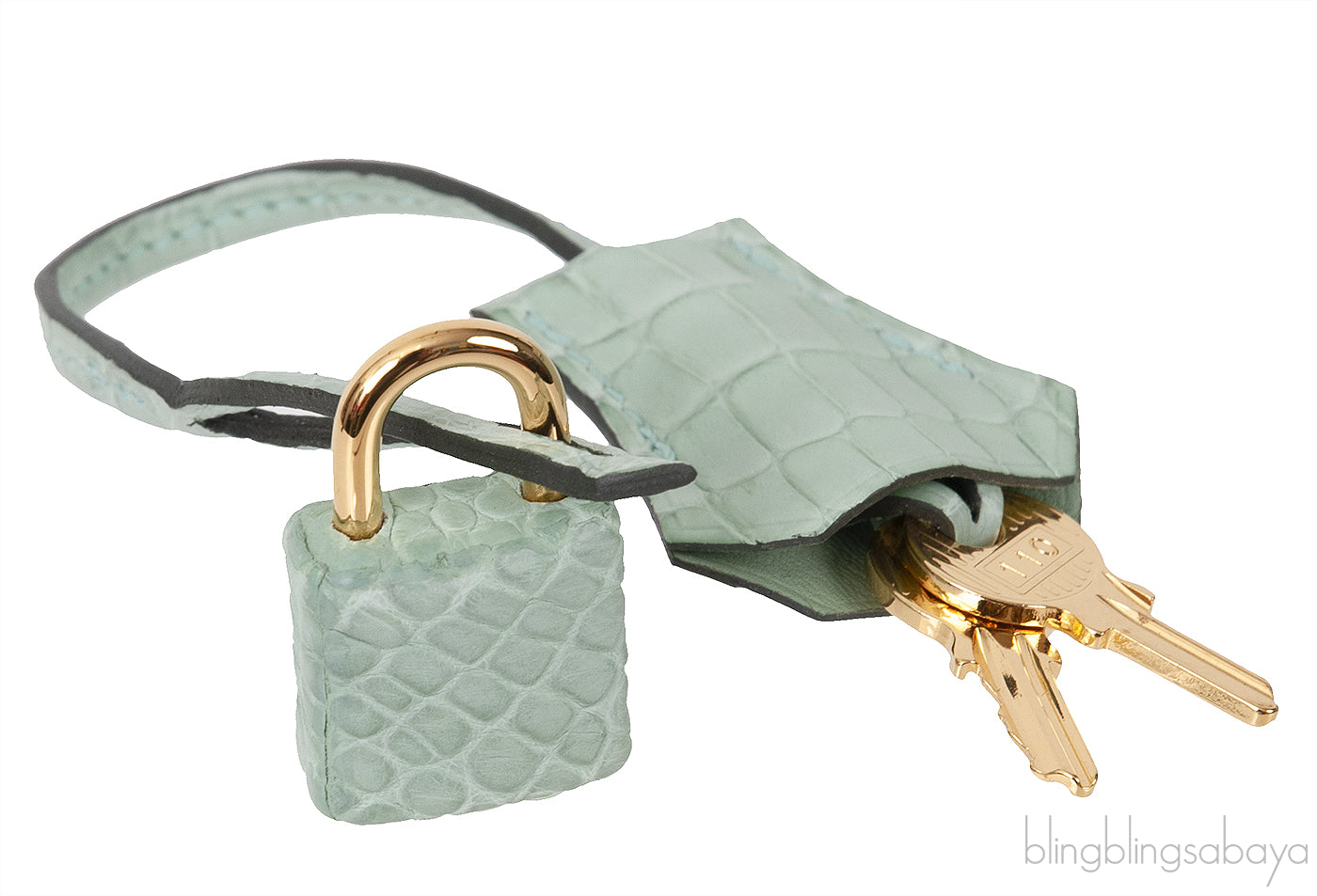 Kelly 28 Vert D\'Eau Matte Crocodile GHW