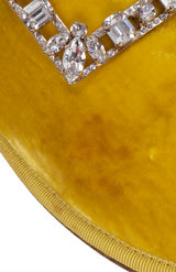 Roger Vivier Hotel Vivier Strass Velvet Slippers