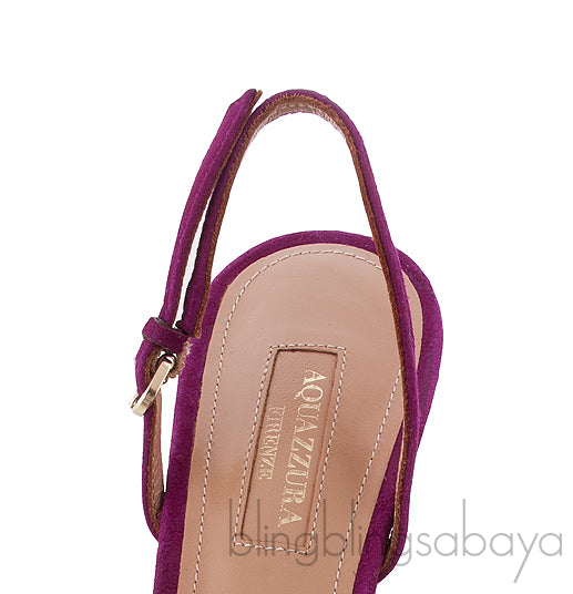 Purple Powder Puff Heels