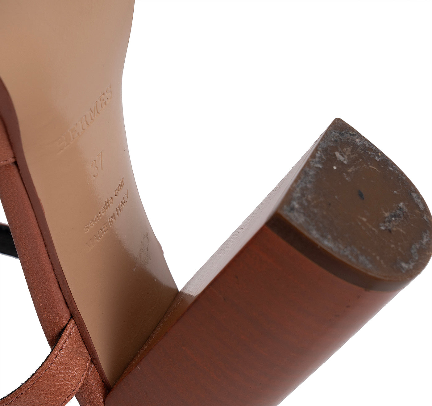 Hermes Alesia H Logo Sandals 37