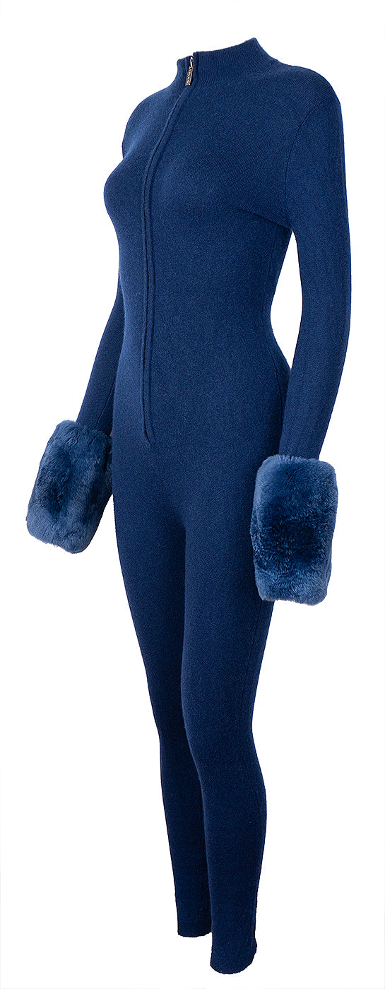 Izaak Azanei Blue Second Skin Base Layer Jumpsuit S