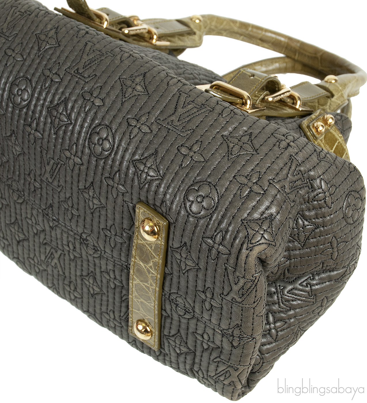 Louis Vuitton Monogram Motard Alligator Biker Bag