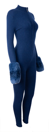 Izaak Azanei Blue Second Skin Base Layer Jumpsuit S