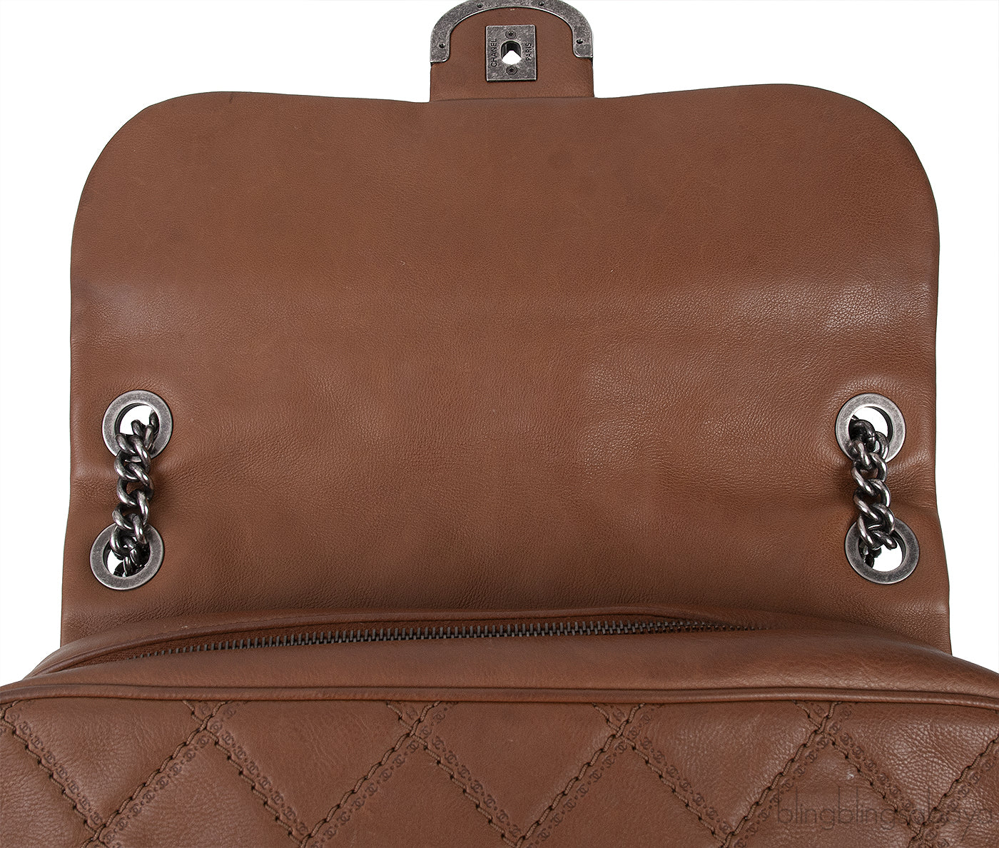 Chanel Brown Quilted Coco Sporran Shoulder Bag