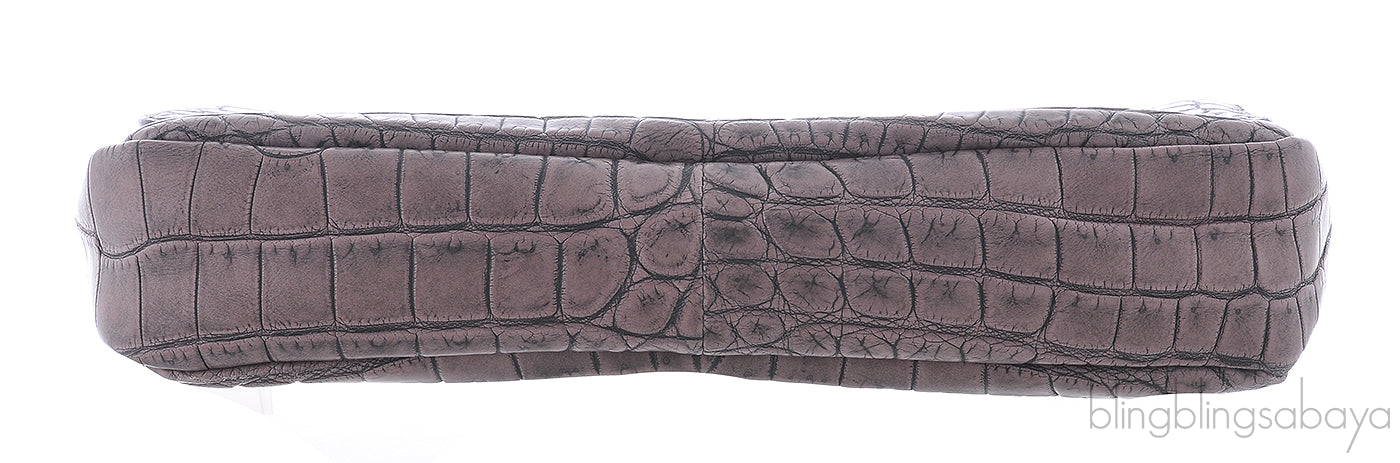 Ecrin Pochette Crocodile Chain Flap