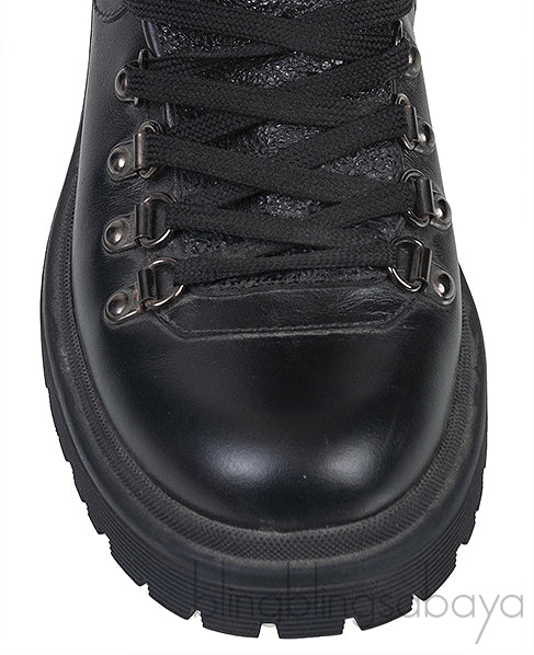 Black Berenice Combat Boots