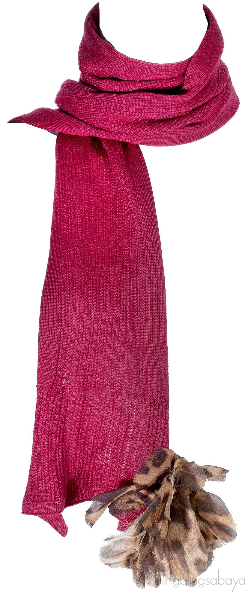Fuchsia Wool Scarf & Hat