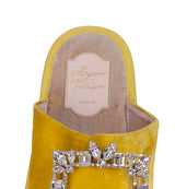Roger Vivier Hotel Vivier Strass Velvet Slippers