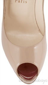 Babel Patent Peep Toe Spikes Pump